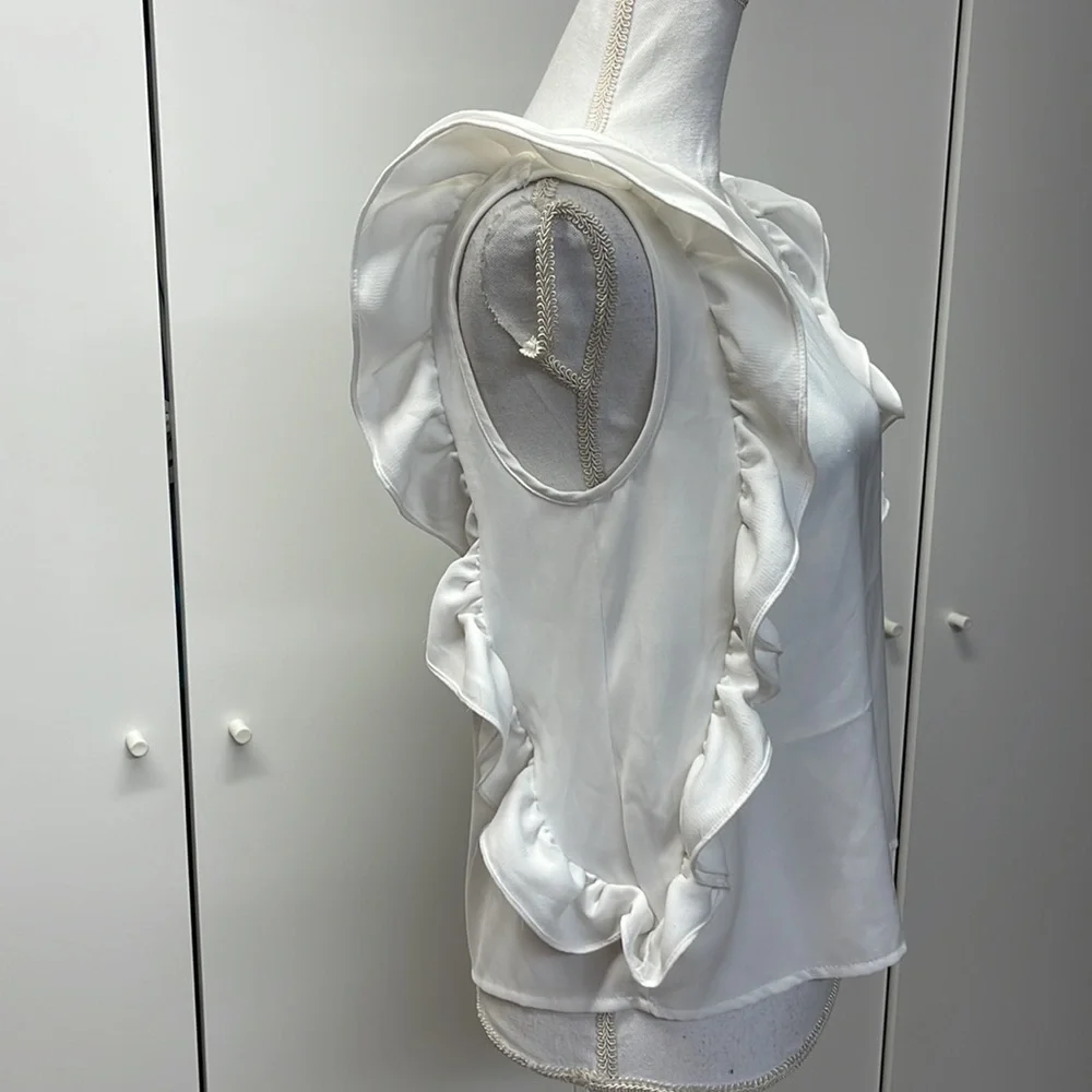 Another story sleeveless top with ruffles size s excellent condition - Picture 3 of 5
